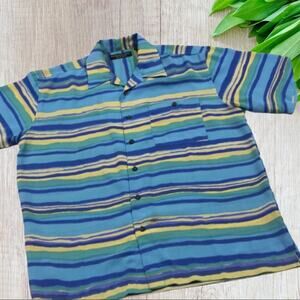 COMMON MAN Aqua Blue Casual Shirt Mens Medium